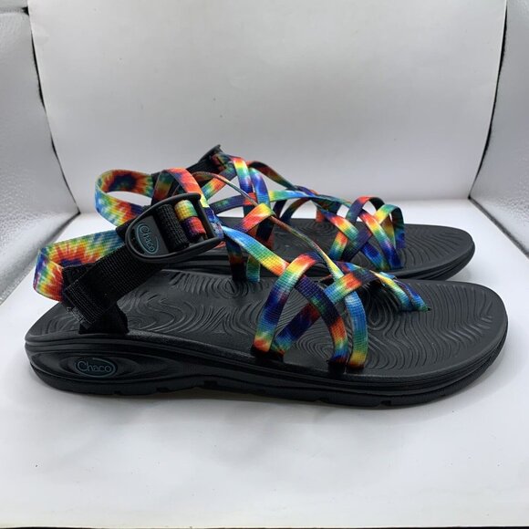 Chaco Shoes - Chaco Z/Volv X2 Sandals - Women's tie dye sandals size 10 D21 Hiking Outdoor
